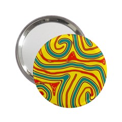 Colorful decorative lines 2.25  Handbag Mirrors