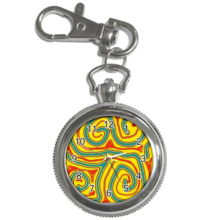 Colorful decorative lines Key Chain Watches