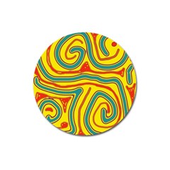 Colorful decorative lines Magnet 3  (Round)