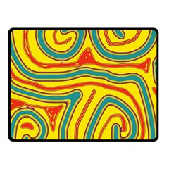 Colorful decorative lines Fleece Blanket (Small)