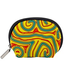 Colorful decorative lines Accessory Pouches (Small) 