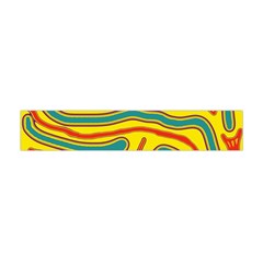 Colorful Decorative Lines Flano Scarf (mini) by Valentinaart