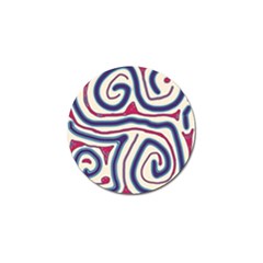 Blue And Red Lines Golf Ball Marker (10 Pack) by Valentinaart