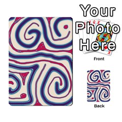 Blue And Red Lines Multi-purpose Cards (rectangle) 