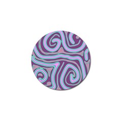 Purple Lines Golf Ball Marker by Valentinaart