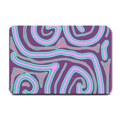 Purple Lines Small Doormat  by Valentinaart