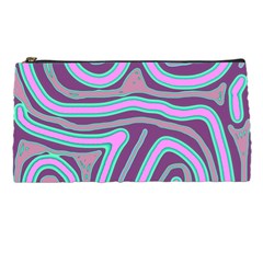 Purple Lines Pencil Cases by Valentinaart