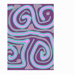 Purple Lines Large Garden Flag (two Sides) by Valentinaart