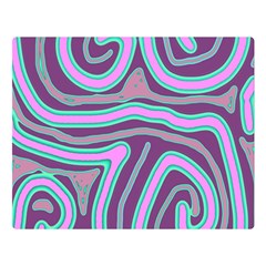 Purple Lines Double Sided Flano Blanket (large)  by Valentinaart