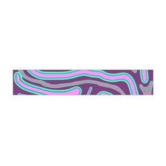 Purple Lines Flano Scarf (mini) by Valentinaart