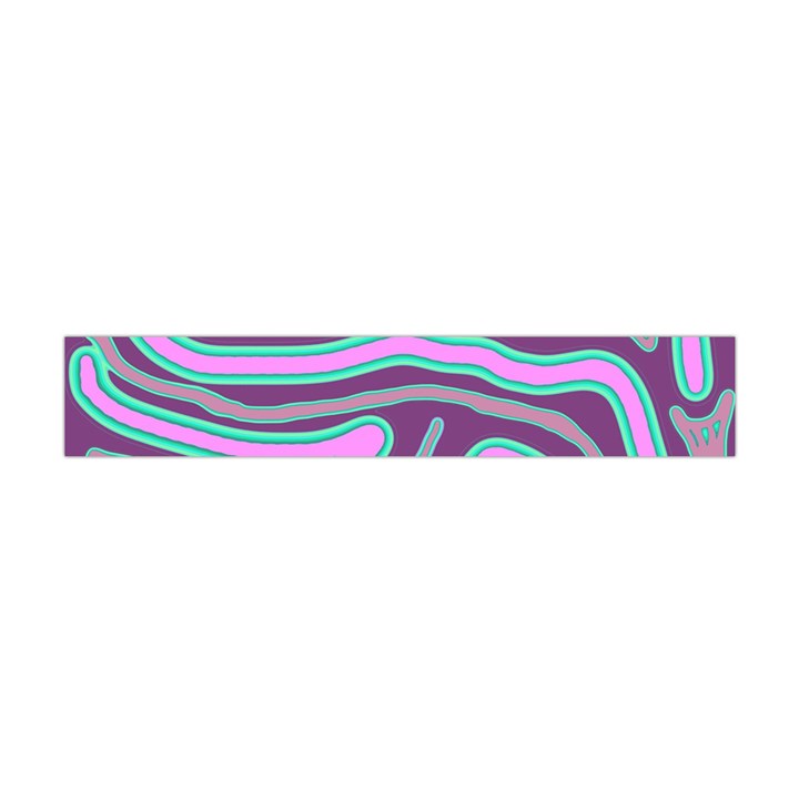 Purple lines Flano Scarf (Mini)