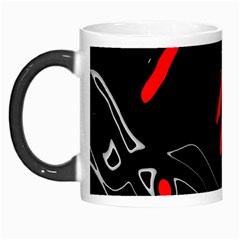 Black And Red Artistic Abstraction Morph Mugs by Valentinaart