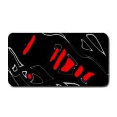 Black And Red Artistic Abstraction Medium Bar Mats by Valentinaart