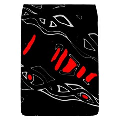 Black And Red Artistic Abstraction Flap Covers (l)  by Valentinaart