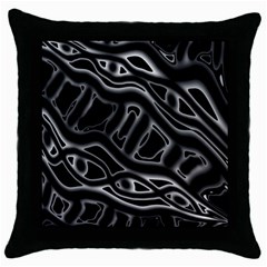 Black And White Decorative Design Throw Pillow Case (black) by Valentinaart