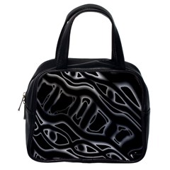 Black And White Decorative Design Classic Handbags (one Side) by Valentinaart