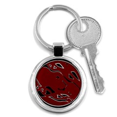 Decorative Abstract Art Key Chains (round)  by Valentinaart