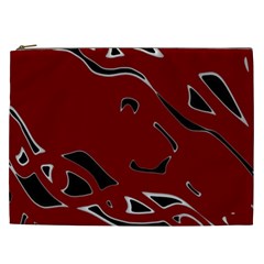 Decorative Abstract Art Cosmetic Bag (xxl)  by Valentinaart