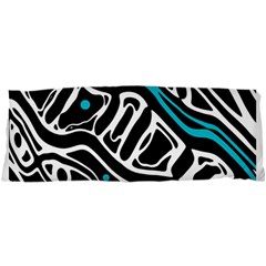 Blue, Black And White Abstract Art Samsung Galaxy Sl I9003 Hardshell Case