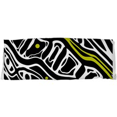 Yellow, Black And White Abstract Art Samsung Galaxy Sl I9003 Hardshell Case