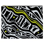 Yellow, black and white abstract art Cosmetic Bag (XXXL)  Front