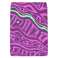 Purple And Green Abstract Art Flap Covers (s)  by Valentinaart