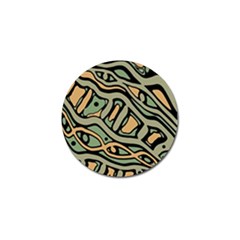 Green Abstract Art Golf Ball Marker (10 Pack) by Valentinaart