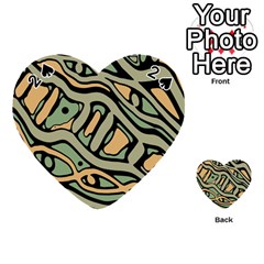 Green Abstract Art Playing Cards 54 (heart) 