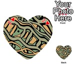 Green abstract art Playing Cards 54 (Heart)  Front - Heart2