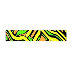 Yellow, Green And Oragne Abstract Art Flano Scarf (mini) by Valentinaart