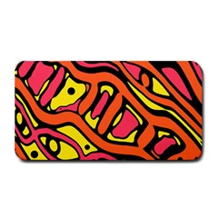 Orange Hot Abstract Art Medium Bar Mats by Valentinaart