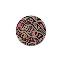 Decorative Abstract Art Golf Ball Marker by Valentinaart