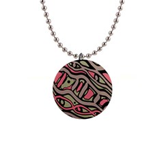 Decorative Abstract Art Button Necklaces by Valentinaart