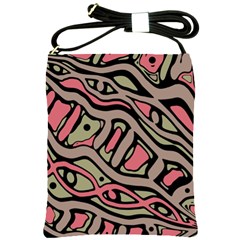 Decorative Abstract Art Shoulder Sling Bags by Valentinaart