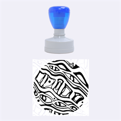 Decorative Abstract Art Rubber Round Stamps (medium) by Valentinaart