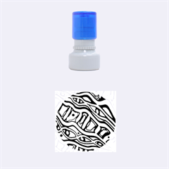 Decorative Abstract Art Rubber Round Stamps (small) by Valentinaart