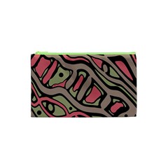 Decorative Abstract Art Cosmetic Bag (xs) by Valentinaart