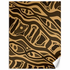 Brown Abstract Art Canvas 12  X 16  