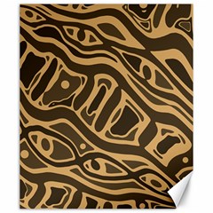 Brown Abstract Art Canvas 20  X 24  