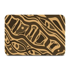 Brown Abstract Art Plate Mats