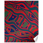 Red and green abstract art Canvas 16  x 20   15.75 x19.29  Canvas - 1