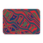 Red and green abstract art Plate Mats 18 x12  Plate Mat