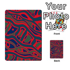 Red and green abstract art Multi-purpose Cards (Rectangle) 