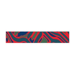 Red and green abstract art Flano Scarf (Mini)