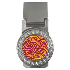 Orange abstract art Money Clips (CZ) 