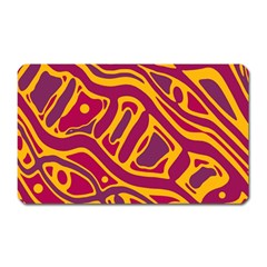 Orange abstract art Magnet (Rectangular)