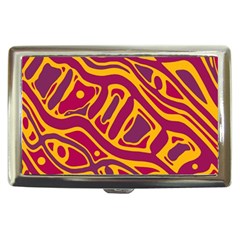 Orange abstract art Cigarette Money Cases