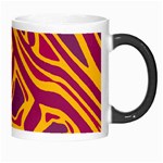 Orange abstract art Morph Mugs Right