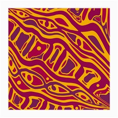 Orange abstract art Medium Glasses Cloth (2-Side)