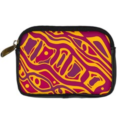 Orange abstract art Digital Camera Cases